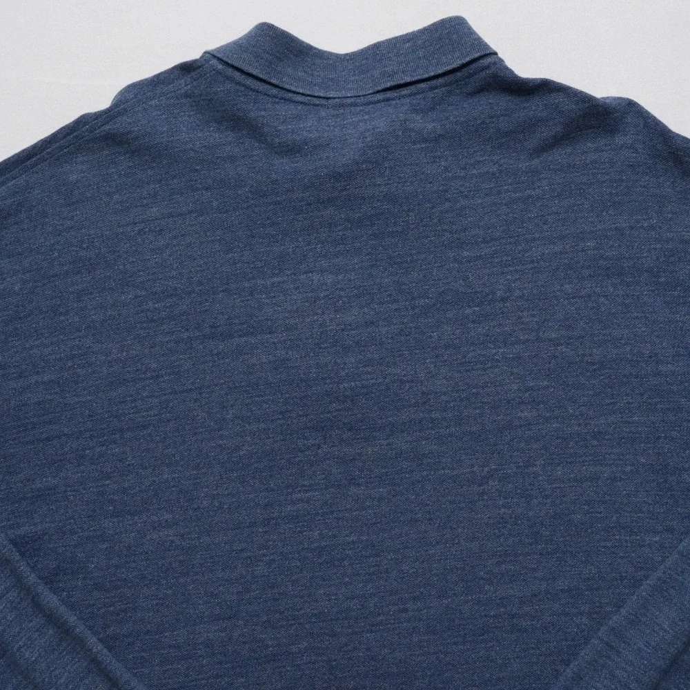 Polo Ralph Lauren Polo Mens 2XB Blue Heathered Pique Big Tall Red‎ Pony